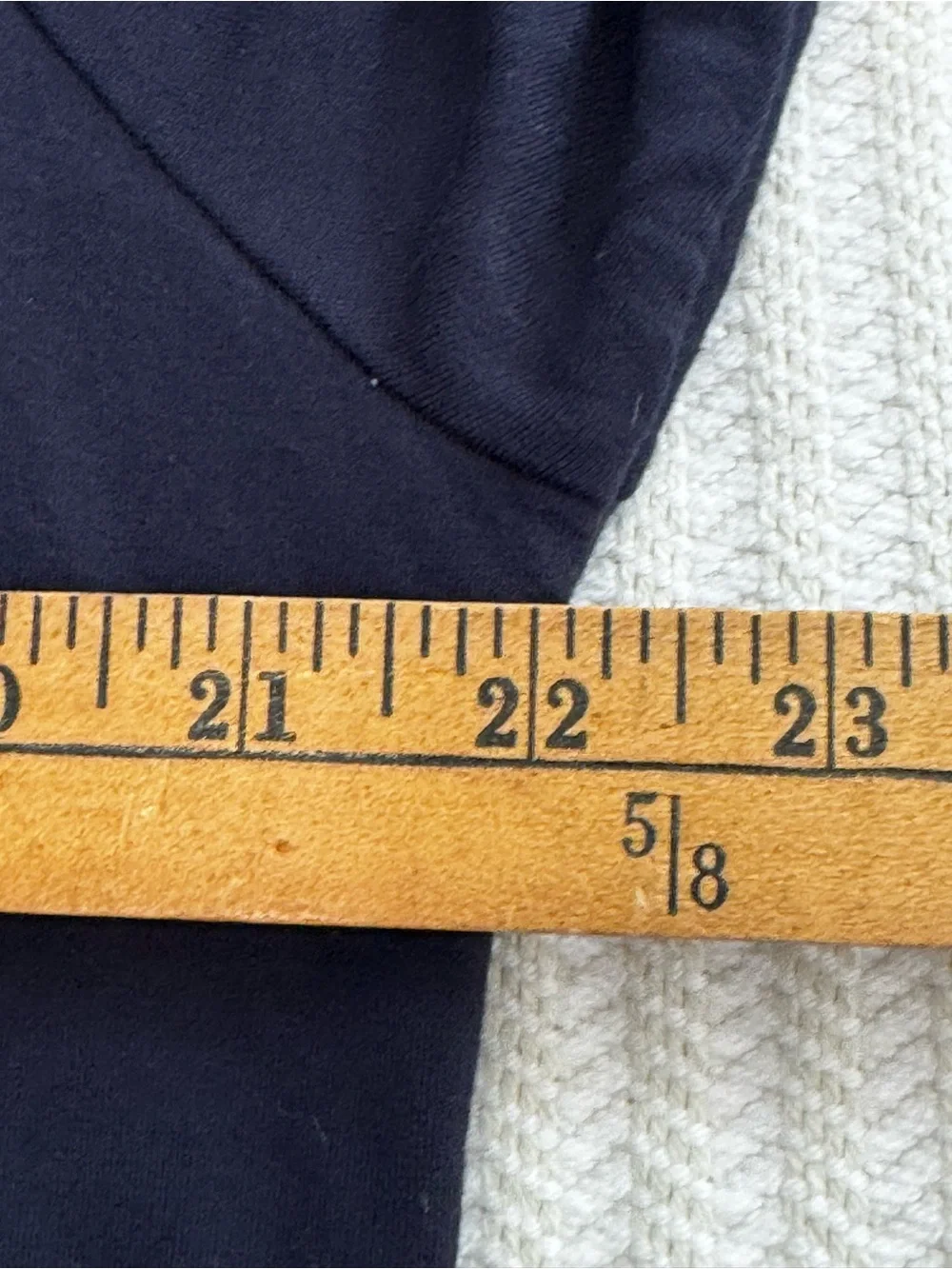 CAbi XL Recline Tee Shirt In Dark Sapphire. Back Tie. #4192. Rayon/Spandex